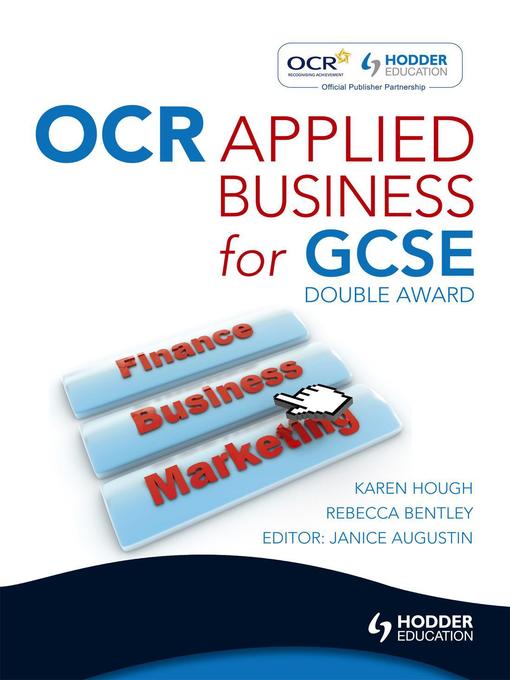 Upplýsingar um OCR Applied Business Studies for GCSE (Double Award) eftir Karen Hough - Biðlisti